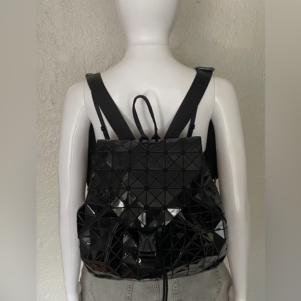 Geometric Black Backpack - image 1